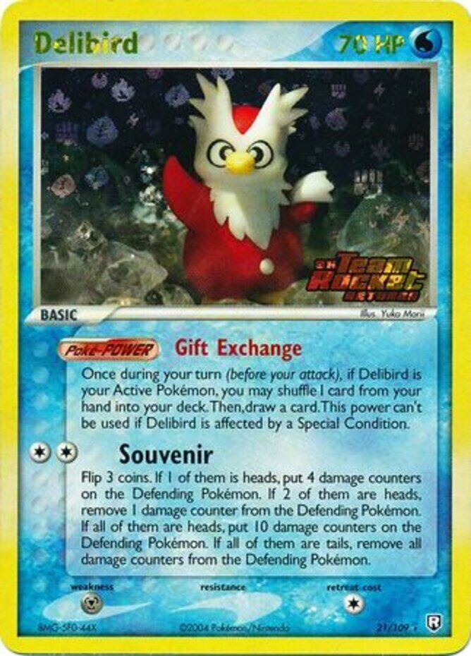 Delibird (21/109) (Stamped) [EX: Team Rocket Returns] | I Want That Stuff Brandon