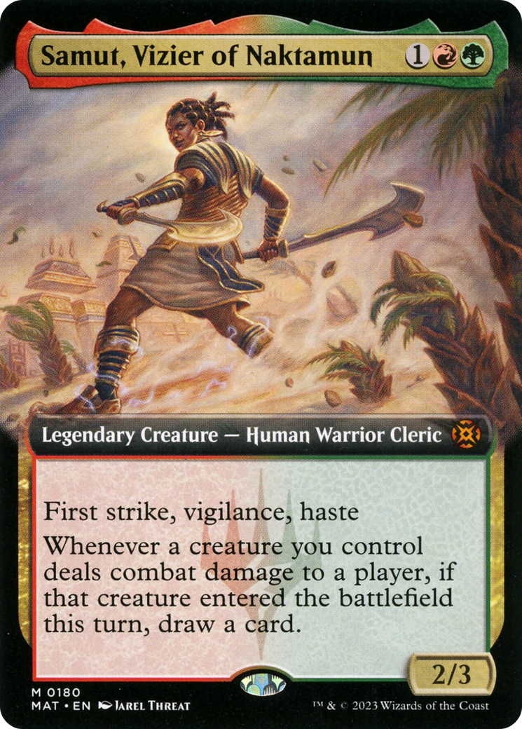 Samut, Vizier of Naktamun (Extended Art) [March of the Machine: The Aftermath] | I Want That Stuff Brandon