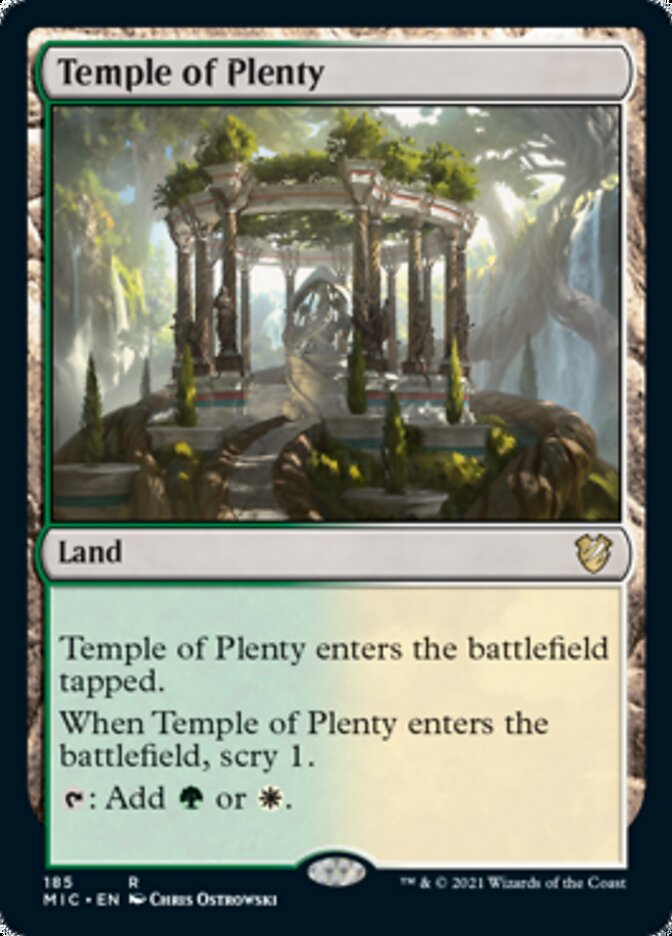Temple of Plenty [Innistrad: Midnight Hunt Commander] | I Want That Stuff Brandon