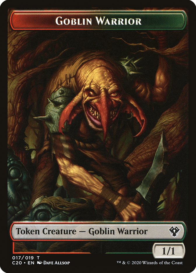 Drake // Goblin Warrior Double-Sided Token [Commander 2020 Tokens] | I Want That Stuff Brandon