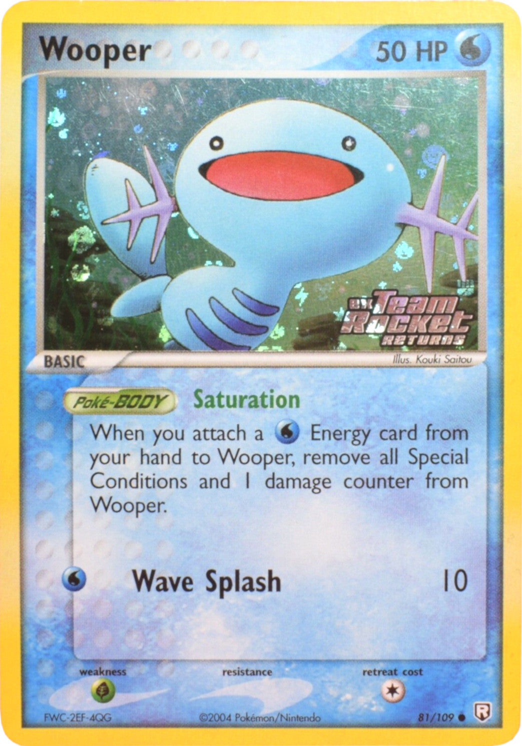 Wooper (81/109) (Stamped) [EX: Team Rocket Returns] | I Want That Stuff Brandon