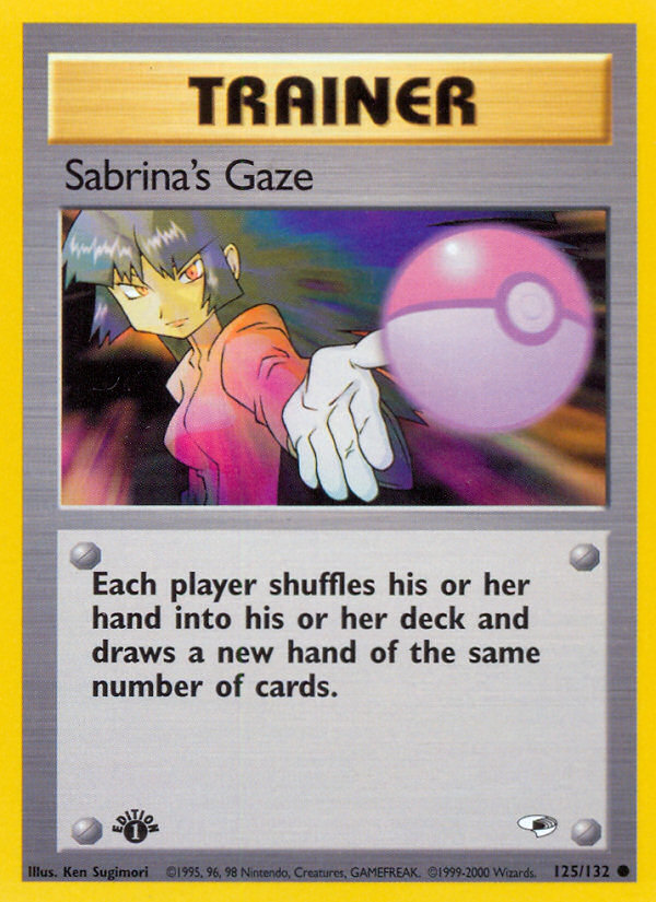 Sabrina's Gaze (125/132) [Gym Heroes 1st Edition] | I Want That Stuff Brandon
