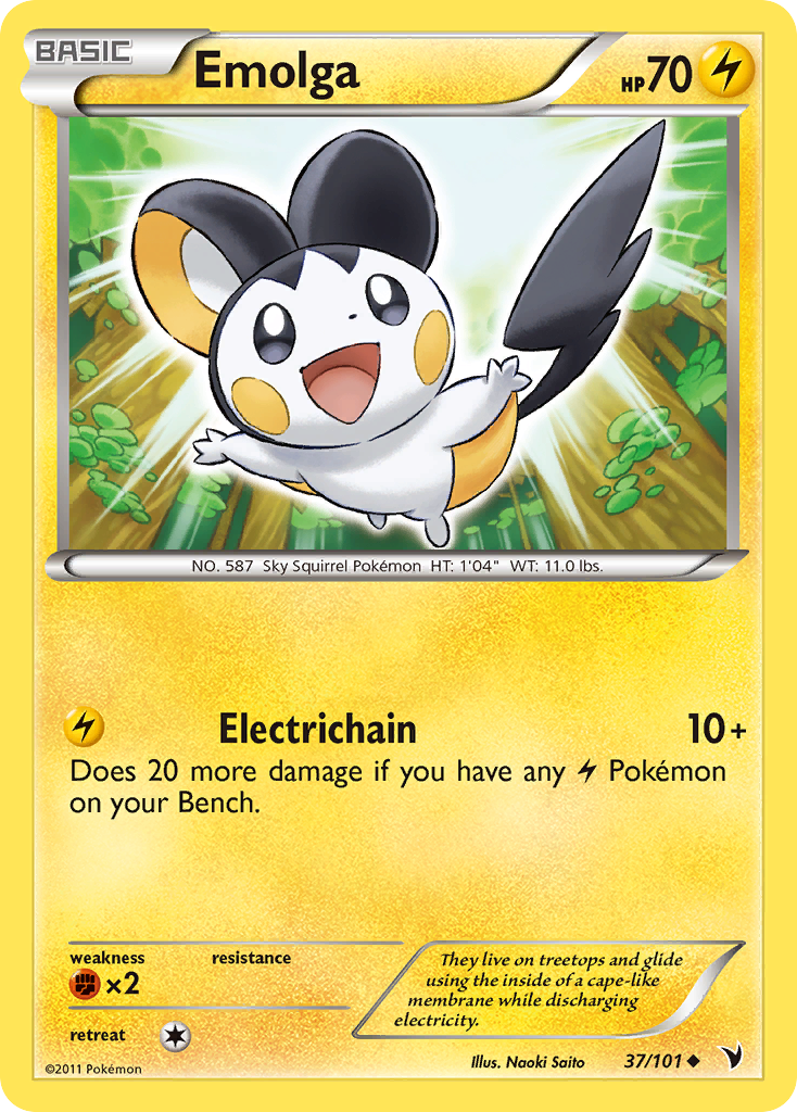 Emolga (37/101) [Black & White: Noble Victories] | I Want That Stuff Brandon