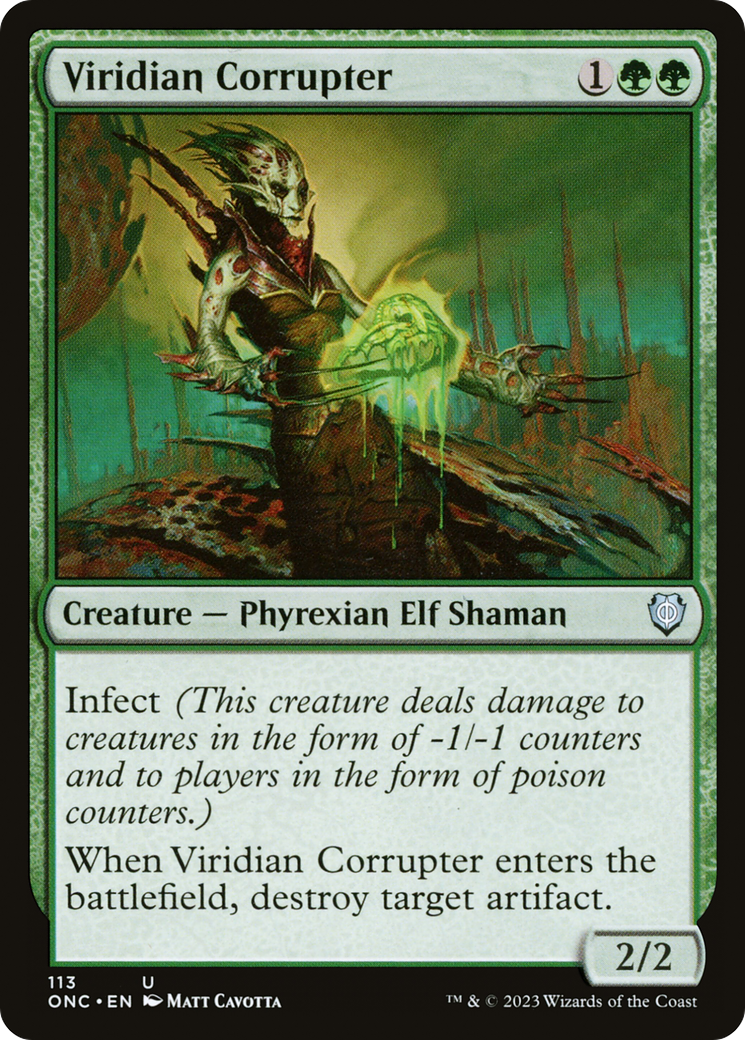 Viridian Corrupter [Phyrexia: All Will Be One Commander] | I Want That Stuff Brandon
