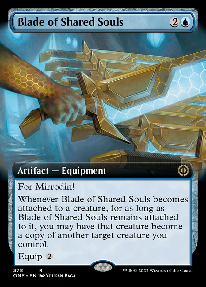 Blade of Shared Souls (Extended Art) [Phyrexia: All Will Be One] | I Want That Stuff Brandon