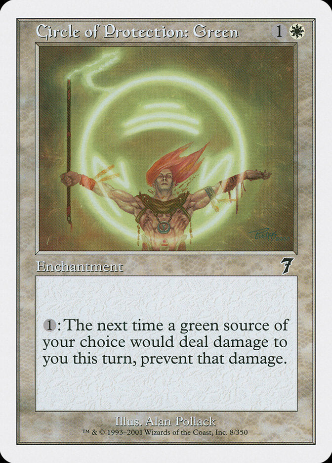 Circle of Protection: Green [Seventh Edition] | I Want That Stuff Brandon