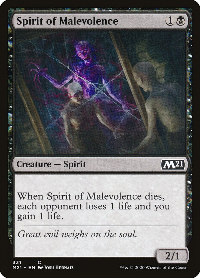 Spirit of Malevolence [Core Set 2021] | I Want That Stuff Brandon