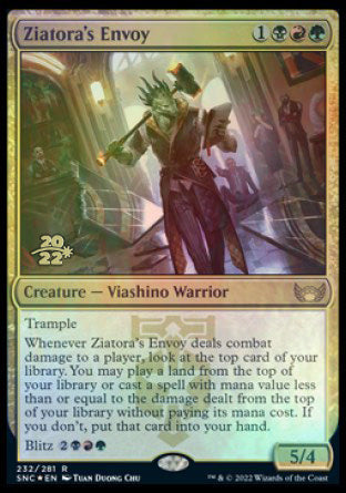 Ziatora's Envoy [Streets of New Capenna Prerelease Promos] | I Want That Stuff Brandon