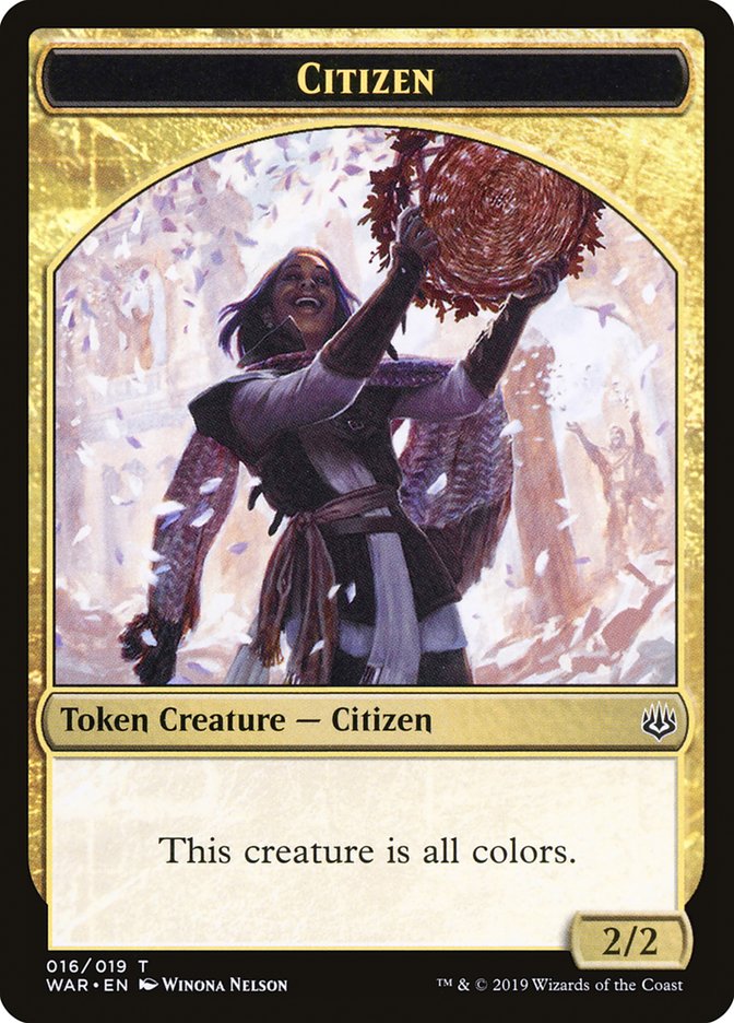 Citizen Token [War of the Spark Tokens] | I Want That Stuff Brandon