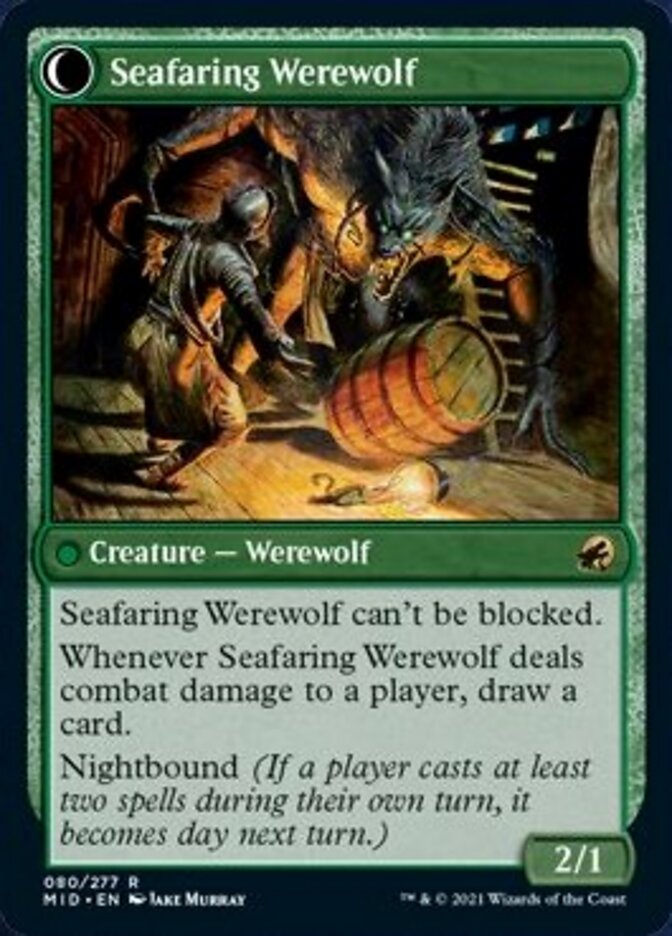 Suspicious Stowaway // Seafaring Werewolf [Innistrad: Midnight Hunt] | I Want That Stuff Brandon