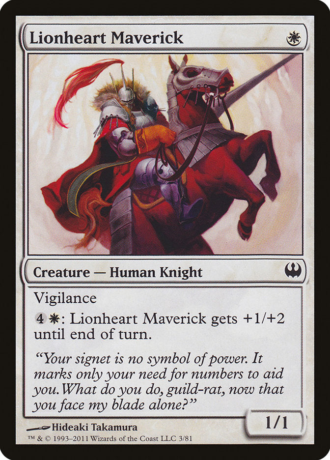 Lionheart Maverick [Duel Decks: Knights vs. Dragons] | I Want That Stuff Brandon