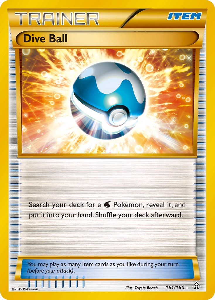 Dive Ball (161/160) [XY: Primal Clash] | I Want That Stuff Brandon