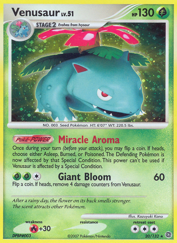 Venusaur (20/132) [Diamond & Pearl: Secret Wonders] | I Want That Stuff Brandon