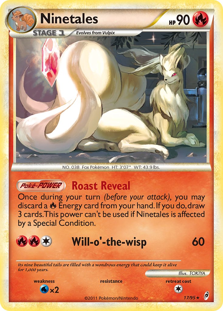 Ninetales (17/95) (Theme Deck Exclusive) [HeartGold & SoulSilver: Call of Legends] | I Want That Stuff Brandon