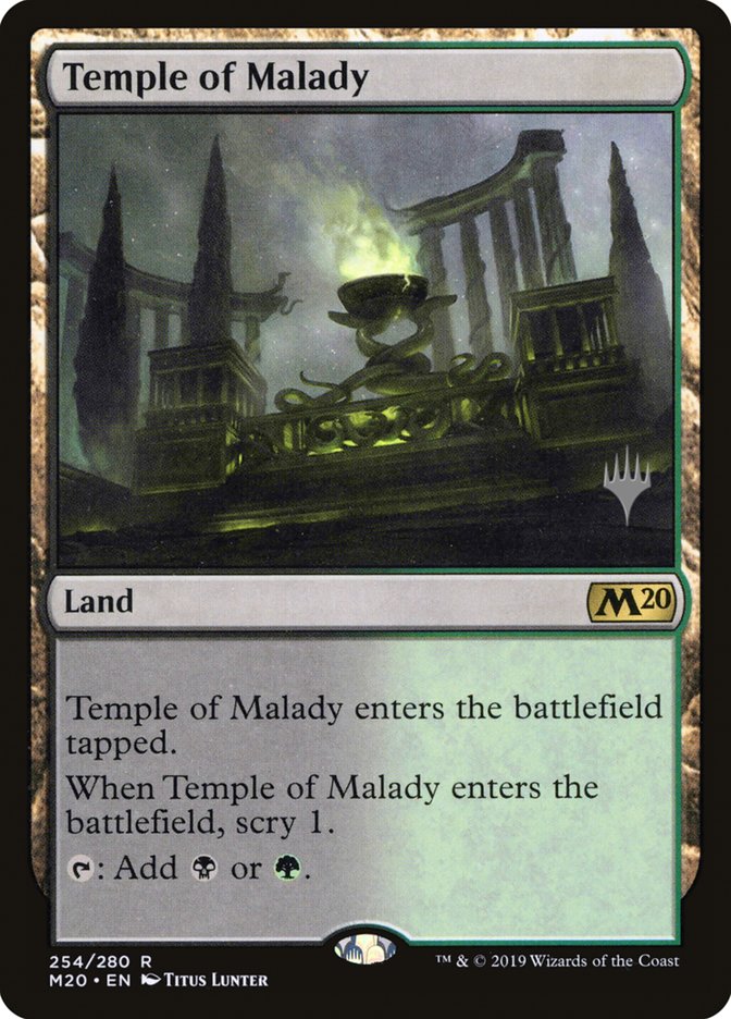 Temple of Malady (Promo Pack) [Core Set 2020 Promos] | I Want That Stuff Brandon