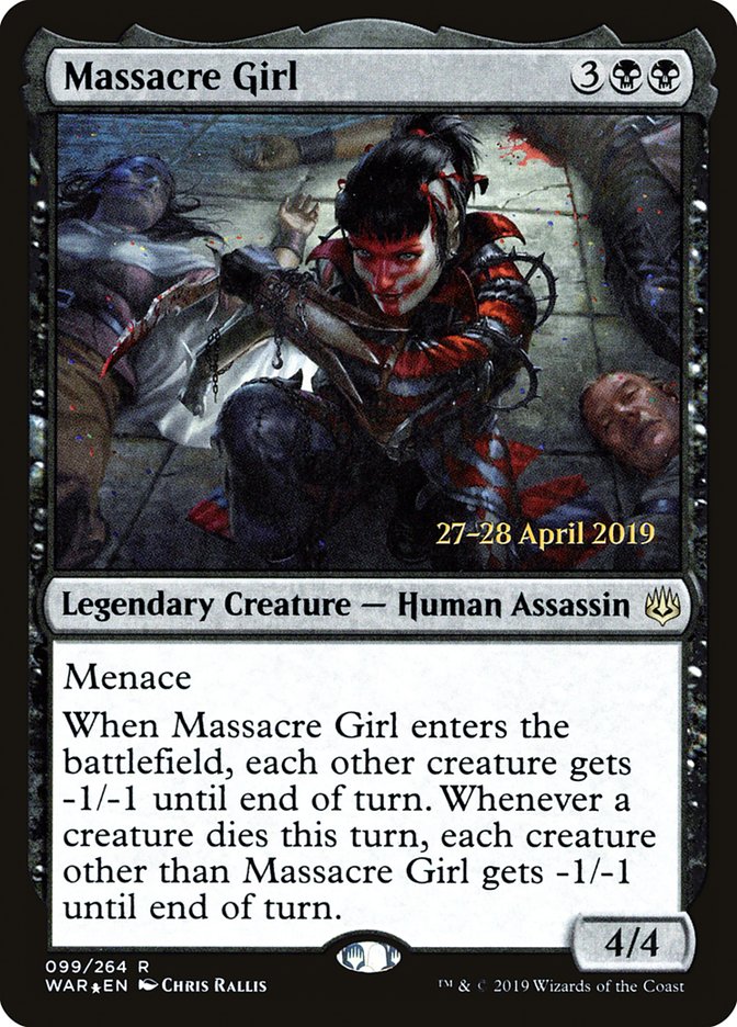 Massacre Girl [War of the Spark Prerelease Promos] | I Want That Stuff Brandon