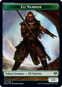 Elf Warrior // Replicated Ring Double-Sided Token [Kaldheim Tokens] | I Want That Stuff Brandon