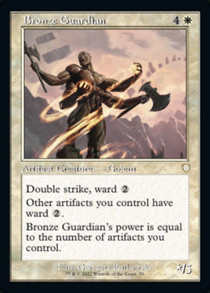 Bronze Guardian (Retro) [The Brothers' War Commander] | I Want That Stuff Brandon