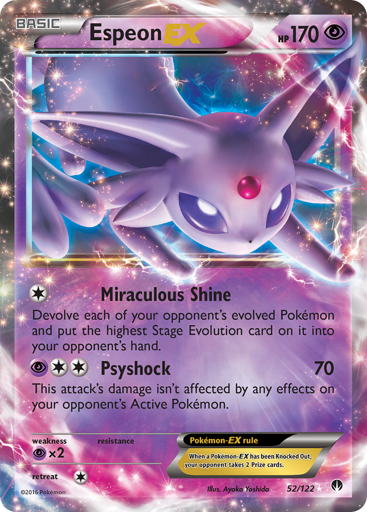 Espeon EX (52/122) [XY: BREAKpoint] | I Want That Stuff Brandon