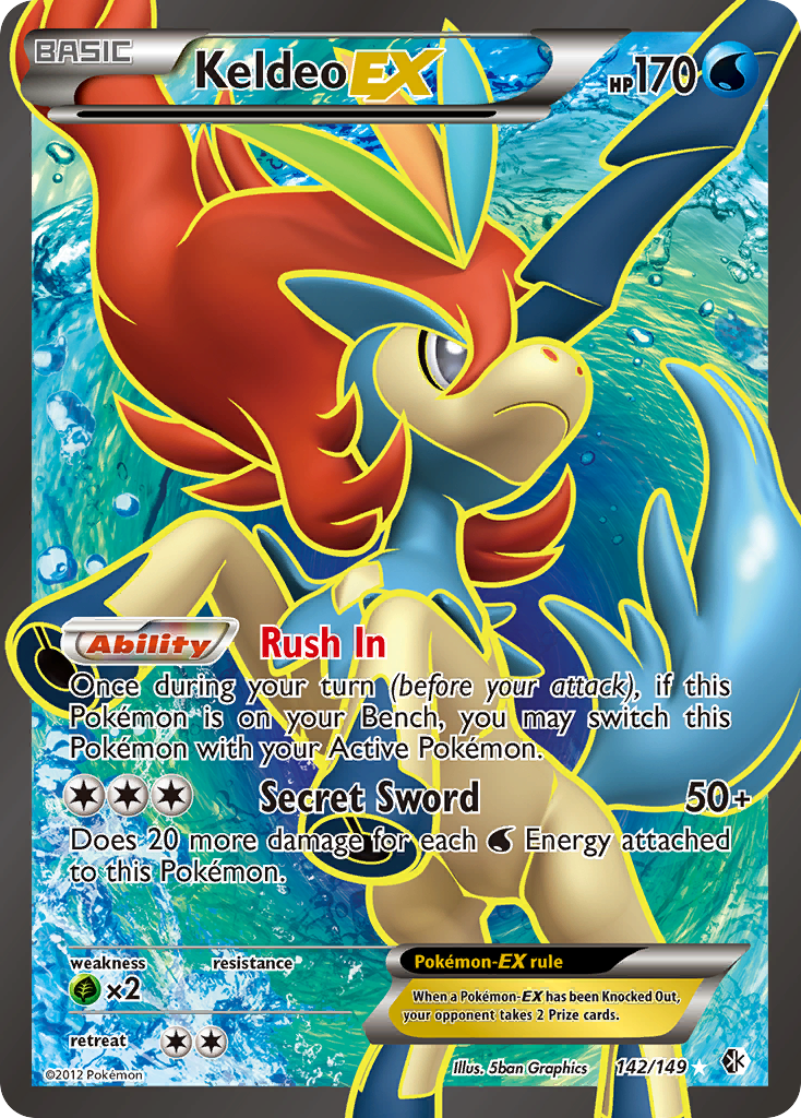 Keldeo EX (142/149) [Black & White: Boundaries Crossed] | I Want That Stuff Brandon