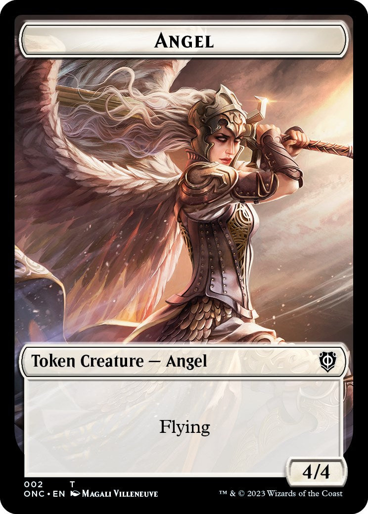 Soldier (007) // Angel Double-Sided Token [Phyrexia: All Will Be One Commander Tokens] | I Want That Stuff Brandon