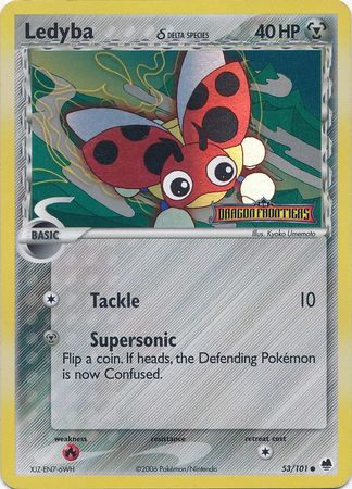 Ledyba (53/101) (Delta Species) (Stamped) [EX: Dragon Frontiers] | I Want That Stuff Brandon