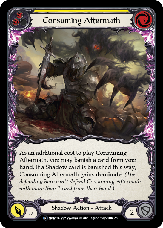Consuming Aftermath (Yellow) [U-MON196] Unlimited Edition Normal | I Want That Stuff Brandon