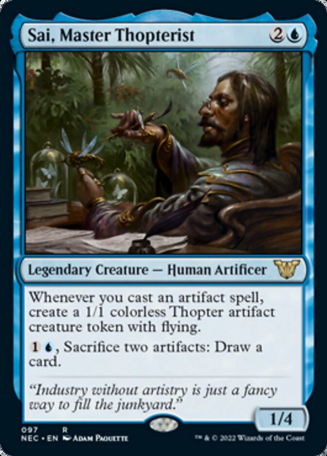 Sai, Master Thopterist [Kamigawa: Neon Dynasty Commander] | I Want That Stuff Brandon