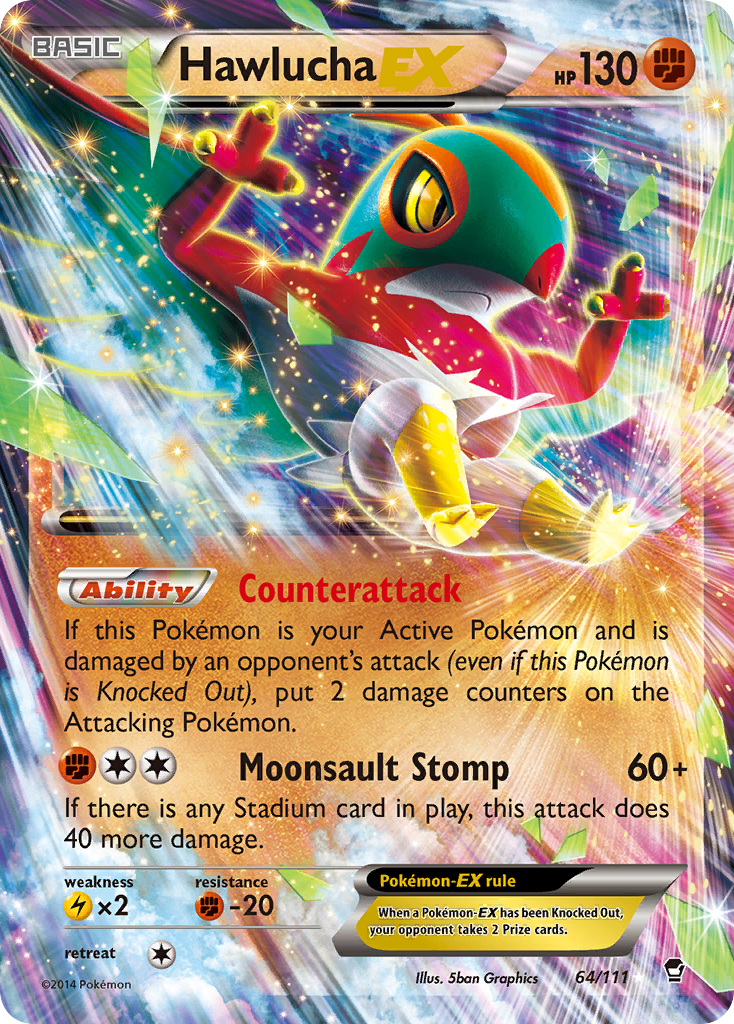 Hawlucha EX (64/111) [XY: Furious Fists] | I Want That Stuff Brandon