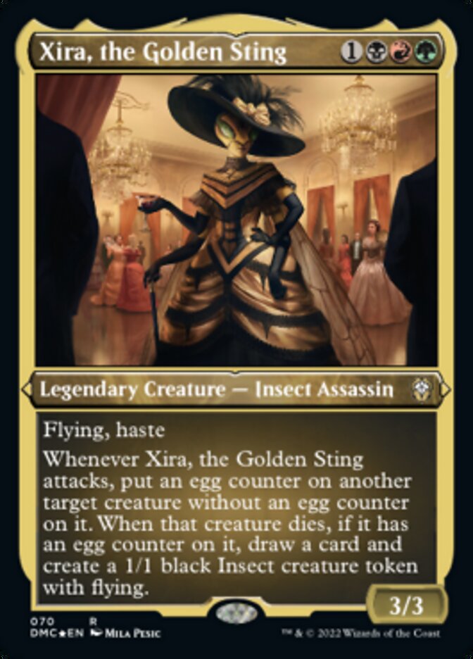 Xira, the Golden Sting (Foil Etched) [Dominaria United Commander] | I Want That Stuff Brandon