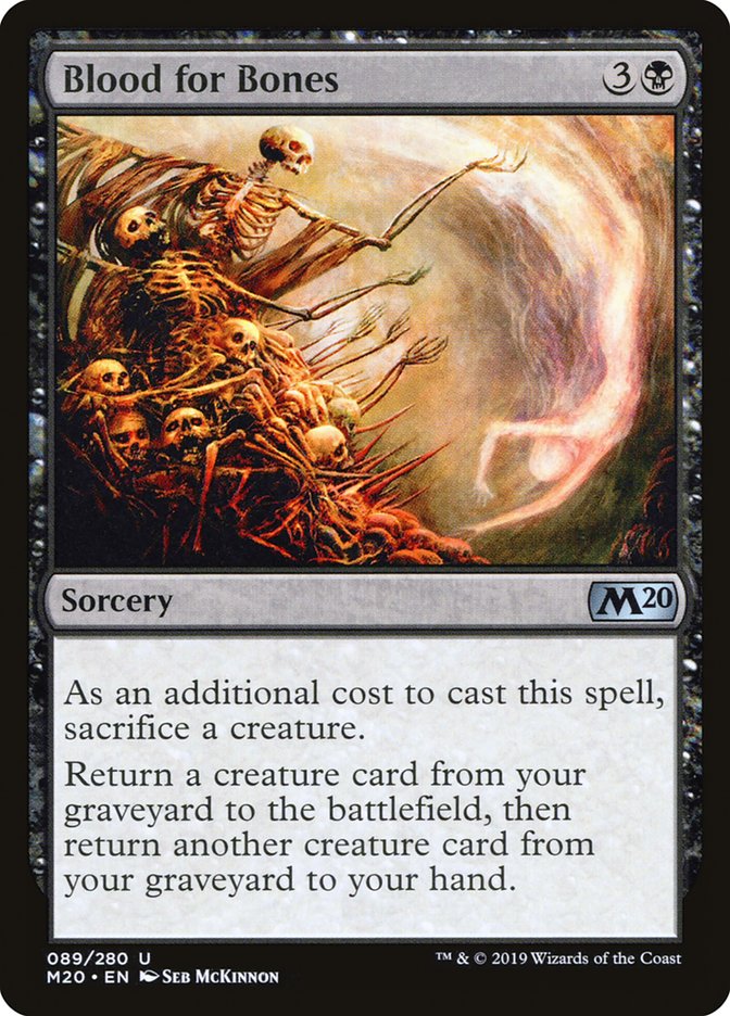 Blood for Bones [Core Set 2020] | I Want That Stuff Brandon