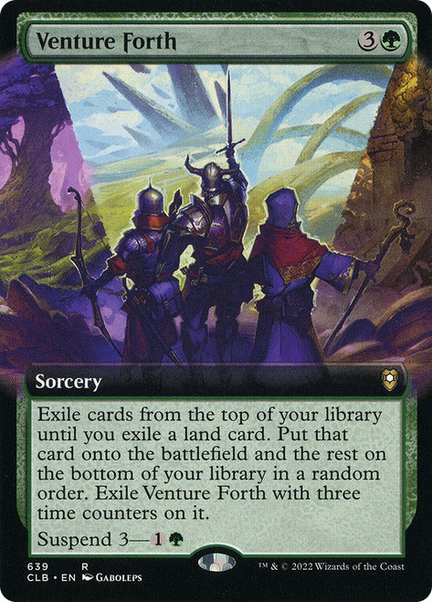 Venture Forth (Extended Art) [Commander Legends: Battle for Baldur's Gate] | I Want That Stuff Brandon