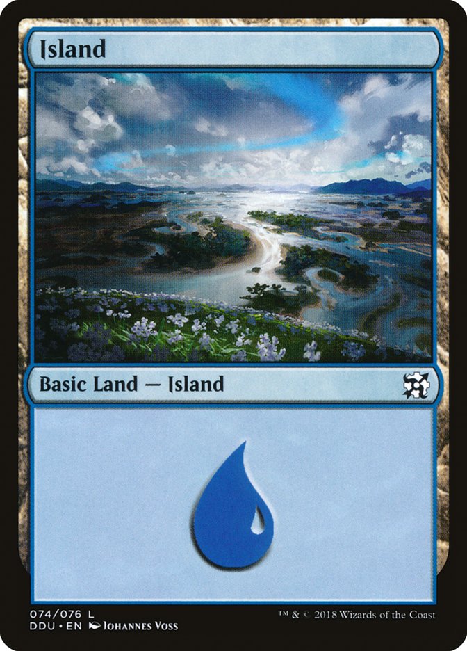 Island (74) [Duel Decks: Elves vs. Inventors] | I Want That Stuff Brandon