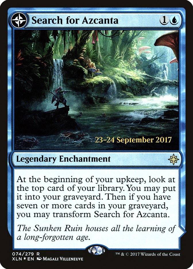 Search for Azcanta // Azcanta, the Sunken Ruin [Ixalan Prerelease Promos] | I Want That Stuff Brandon