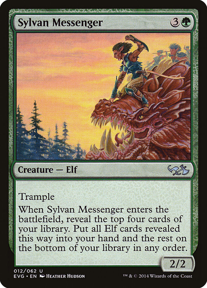 Sylvan Messenger (Elves vs. Goblins) [Duel Decks Anthology] | I Want That Stuff Brandon