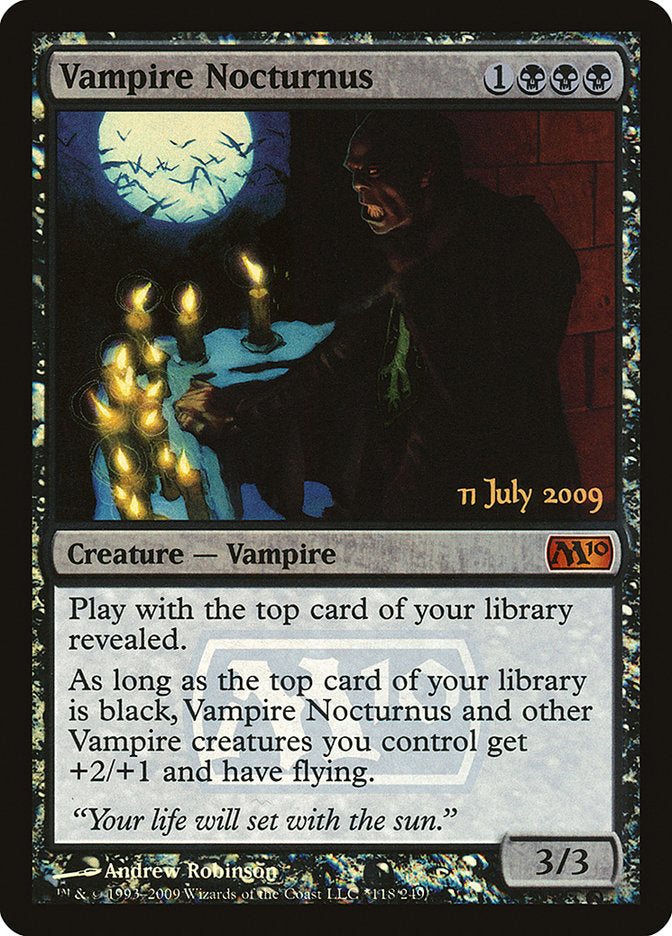 Vampire Nocturnus [Magic 2010 Prerelease Promos] | I Want That Stuff Brandon