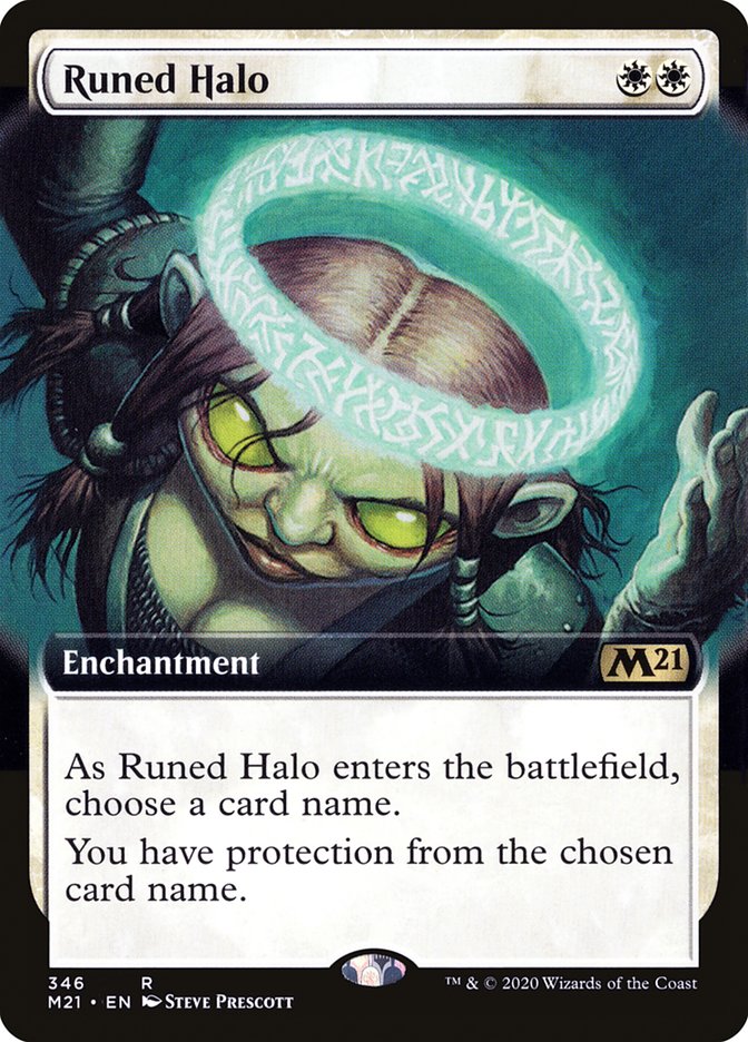 Runed Halo (Extended Art) [Core Set 2021] | I Want That Stuff Brandon