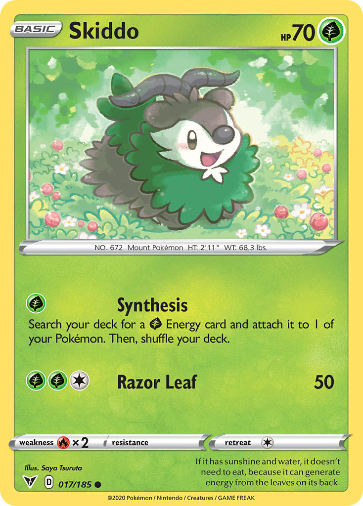 Skiddo (017/185) [Sword & Shield: Vivid Voltage] | I Want That Stuff Brandon