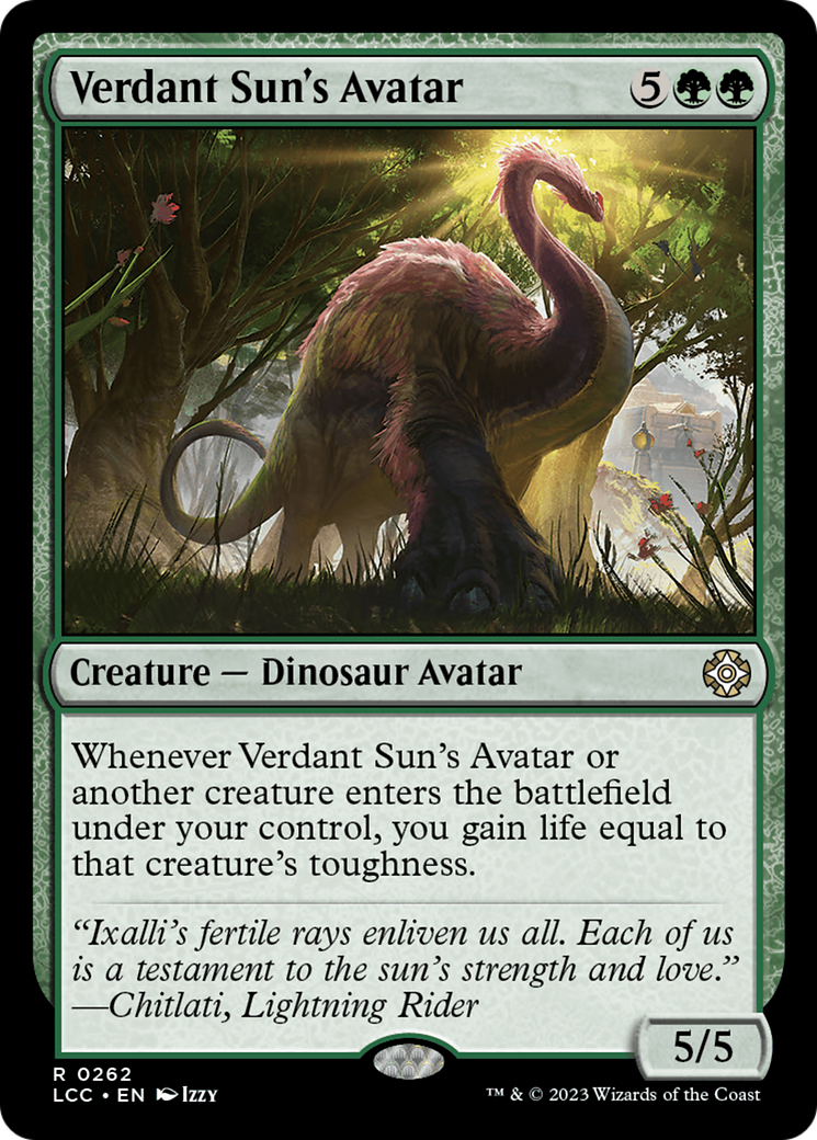 Verdant Sun's Avatar [The Lost Caverns of Ixalan Commander] | I Want That Stuff Brandon