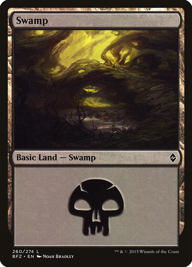 Swamp (260a) [Battle for Zendikar] | I Want That Stuff Brandon