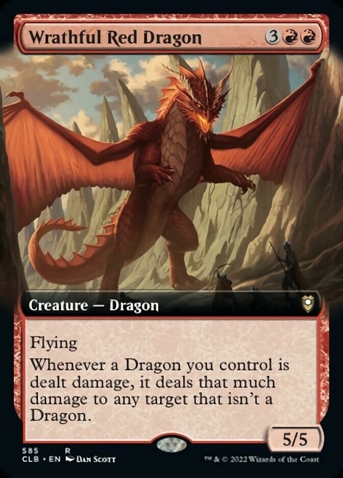 Wrathful Red Dragon (Extended Art) [Commander Legends: Battle for Baldur's Gate] | I Want That Stuff Brandon