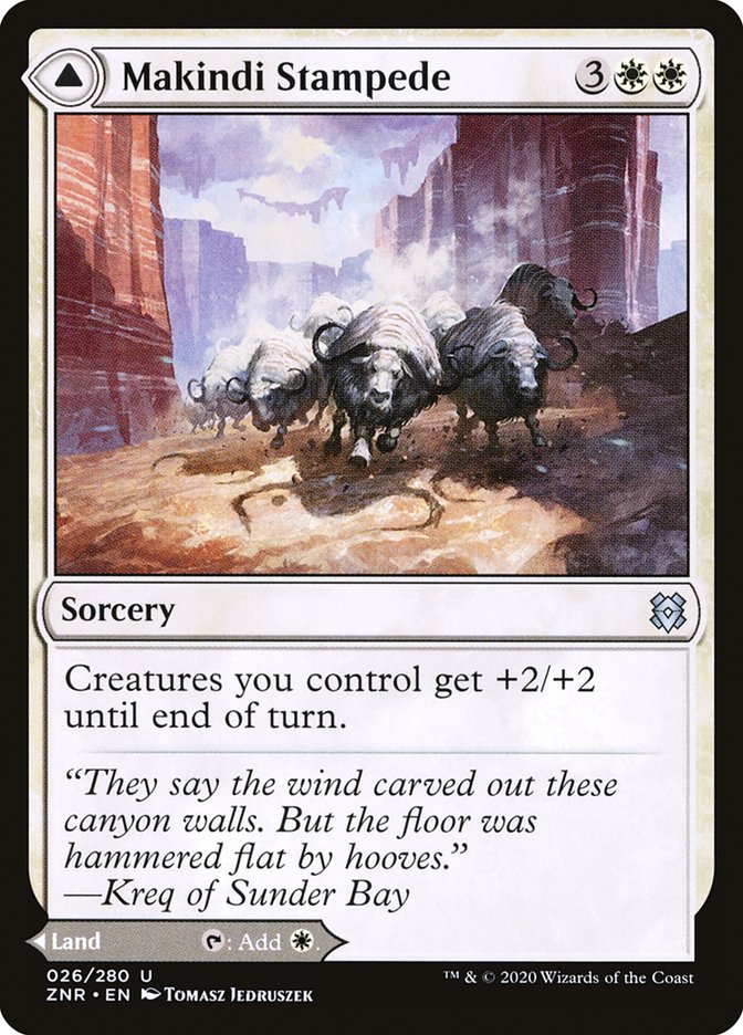 Makindi Stampede // Makindi Mesas [Zendikar Rising] | I Want That Stuff Brandon