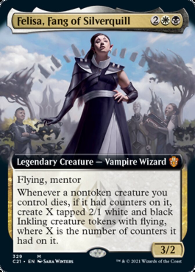 Felisa, Fang of Silverquill (Extended Art) [Commander 2021] | I Want That Stuff Brandon