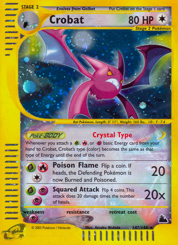 Crobat (147/144) [Skyridge] | I Want That Stuff Brandon