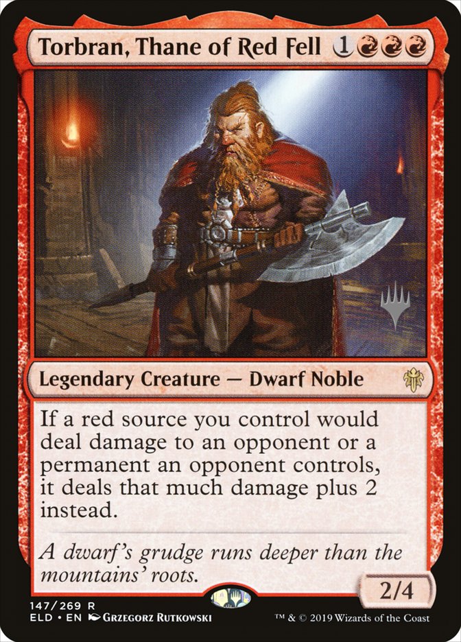 Torbran, Thane of Red Fell (Promo Pack) [Throne of Eldraine Promos] | I Want That Stuff Brandon