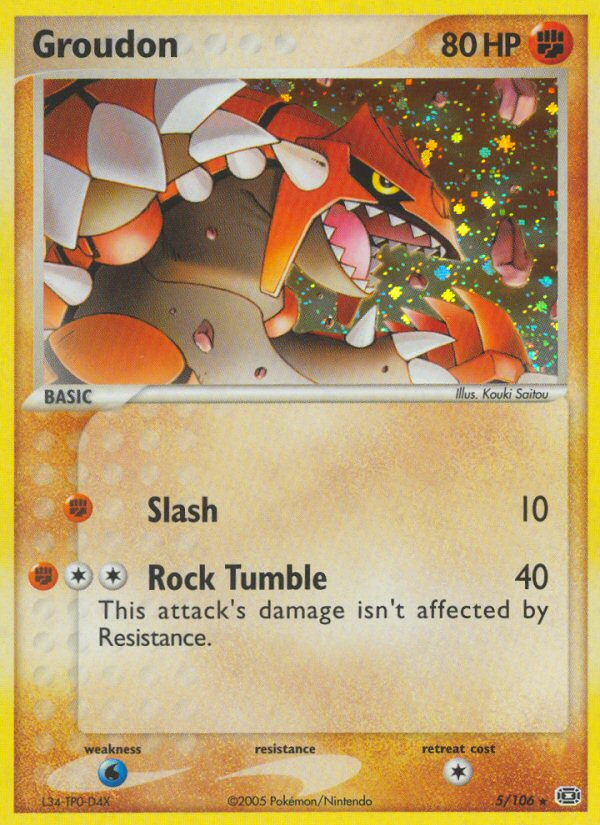 Groudon (5/106) [EX: Emerald] | I Want That Stuff Brandon