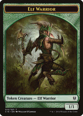 Elf Warrior // Zombie Double-Sided Token [Commander 2016 Tokens] | I Want That Stuff Brandon