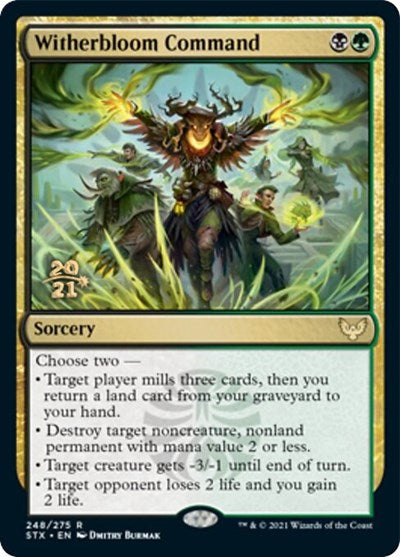 Witherbloom Command [Strixhaven: School of Mages Prerelease Promos] | I Want That Stuff Brandon