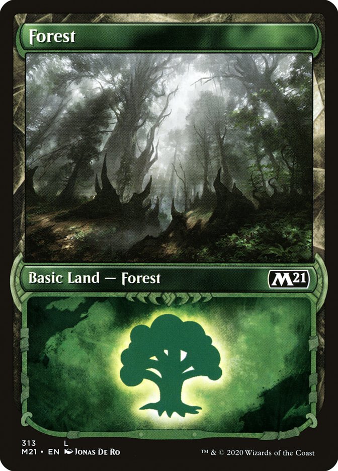 Forest (313) (Showcase) [Core Set 2021] | I Want That Stuff Brandon