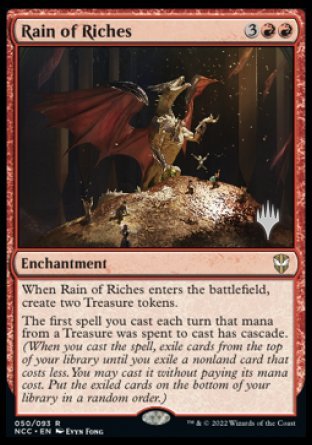 Rain of Riches (Promo Pack) [Streets of New Capenna Commander Promos] | I Want That Stuff Brandon
